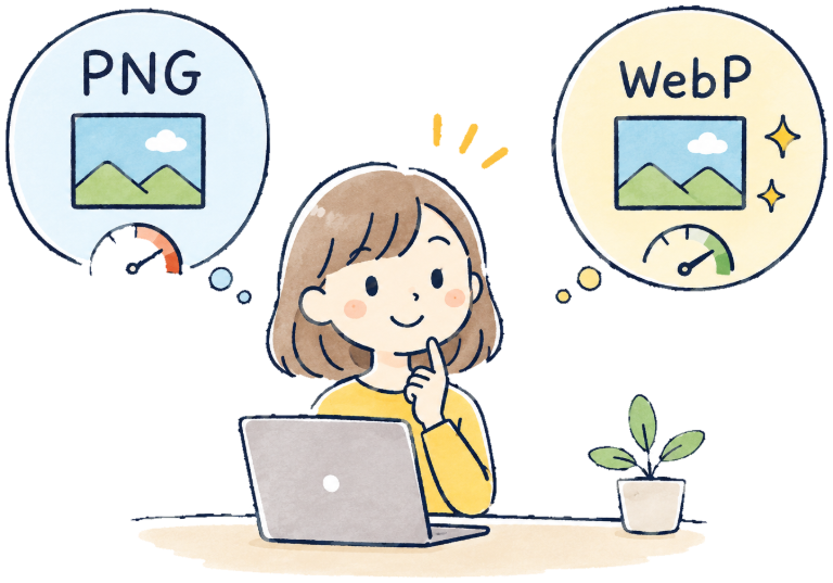 webpを選択